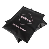 Sac à fermeture éclair en plastique PVC noir biodégradable avec impression de logo personnalisé emballage de sweats à capuche de vêtement de vêtement T-shirt pochette Ziplock