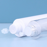 100 80 60 ml bouteille d'emballage de crème cosmétique en plastique PET pour lotion corporelle