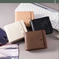 Dompet Zipper Zero Portabel dan Sederhana Baru, Tas Lembut Wanita Multifungsi dan Modis, Dompet Pendek, Tempat Kartu