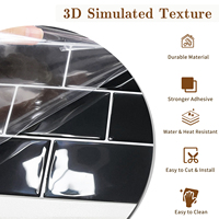 Carreaux autocollants pour crédence, panneaux muraux 3D décoratifs pour la maison