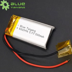 블루 타이 602046 <span class=keywords><strong>3</strong></span>.7v 500mah 리튬 폴리머 리튬 이온 배터리 충전 500mah lipo 배터리 - Product Image 2