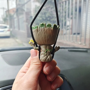 Marvel <span class=keywords><strong>Groot</strong></span> Action Doll Cute Mini Car Ornament Maceta Caja <span class=keywords><strong>de</strong></span> aromaterapia Juguete Perfecto Regalo <span class=keywords><strong>de</strong></span> Navidad para accesorios interiores - Product Image 3
