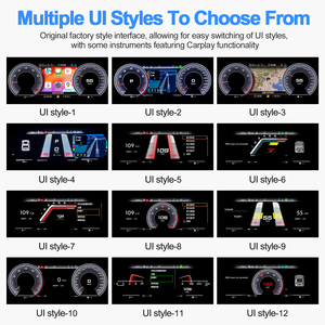 NaviHua Nuevo Panel de Instrumentos Digital para Automóvil, Velocímetro Automático con Sistema Linux, Carplay, Pantalla LCD, Cabina <span class=keywords><strong>Virtual</strong></span> para <span class=keywords><strong>Audi</strong></span> <span class=keywords><strong>A4</strong></span> 2013 2016 - Product Image 3