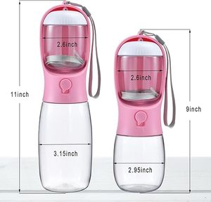 ขวดน้ำและภาชนะใส่อาหารสุนัขแบบพกพา 2-in-1 ป้องกันการรั่วซึม สำหรับเดินทาง พกพาสะดวก เหมาะสำหรับการเดินและเดินป่า ปลอดสาร BPA ทนความร้อนสูง - Product Image 3