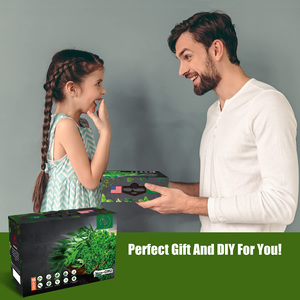 Offre Spéciale intérieur sans OGM 5 herbes bricolage cuisine jardin rebord de fenêtre pot de plante grandir démarreur Kit de culture Pots plateaux goutte à goutte - Product Image 6