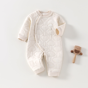 Combinaison pour bébé 100% coton, douce et agréable pour la peau, body pour nouveau-né, garçons et filles, 0-12 mois, manches longues, confortable, à porter au quotidien, à la maison ou en extérieur - Product Image 4