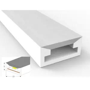 5x11 millimetri di Silicone di Scanalatura del LED impermeabile tubo Al Neon del LED per 8 millimetri luce di striscia del Led