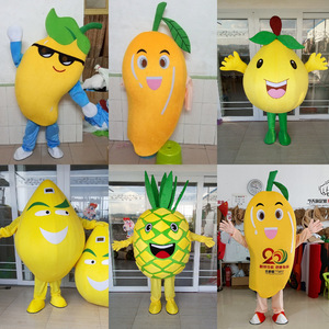 Costumes de personnages de dessins animés personnalisés fruits et légumes, accessoires de performance avec couvre-chefs mangue et ananas, pour spectacles de personnes portant des effets de <span class=keywords><strong>feu</strong></span> - Product Image 6