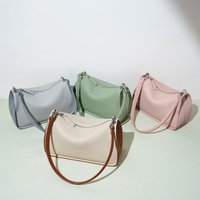 Sac à bandoulière en cuir véritable de luxe, en cuir de vachette souple, à une seule sangle, style Boston, motif bonbon tendance été, fermeture éclair, pour usage quotidien et voyage