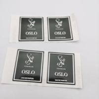Étiquette métallique en aluminium de 0.1mm Autocollant de logo en métal personnalisé Autocollants adhésifs pour étiquette de vin/parfum
