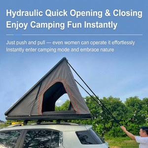 Abri solaire pliable automatique JIYA pour l'extérieur, tente de <span class=keywords><strong>camping</strong></span> triangulaire pour toit de voiture, caravane, <span class=keywords><strong>camping</strong></span>-<span class=keywords><strong>car</strong></span>, avec <span class=keywords><strong>lit</strong></span> intégré - Product Image 6
