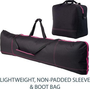 Free Sample Qunature Winter <b>Wheeled</b> Padded Ski <b>Bag</b> Double Skis Snowboard <b>Travel</b> Waterproof Genuine Leather Detachable Roller - Product Image 4