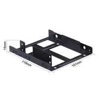 Soporte de Disco Duro y SSD de Metal de 2.5 a 3.5 Pulgadas, Adaptador Interno para Montaje en Escritorio de Computadora