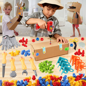 Phong Cách Mới Trẻ Em Của Giáo Dục Kỹ Thuật Bộ Công Cụ 214 Mảnh Vít/Nuts 3D Tự Làm Lắp Ráp Hands-On Khả Năng Đào Tạo Đồ Chơi Bộ - Product Image 1