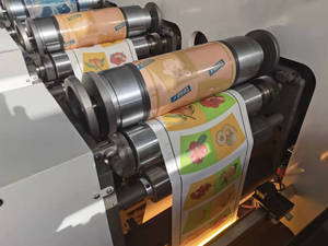 Cuộn Giấy Nhãn Dán UV LED 6 Màu Servo Đầy Đủ Máy In <span class=keywords><strong>Flexo</strong></span> Kiểu Cánh Hoa Với Màu Đăng Ký Tự Động - Product Image 5