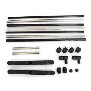 Percha ajustable de acero para ropa, organizador, estante para ropa, riel resistente con ruedas, almacenamiento de ropa - Product Image 3