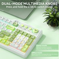AULA F3099 Tri-Mode Wireless Keyboard 5.0 2.4GHz Type-C Quick Multi-Device Switch Keyboards for Office PC