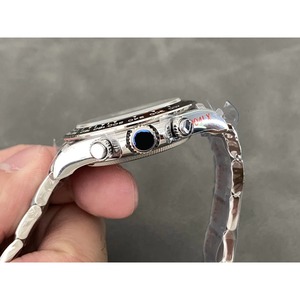 Montre mécanique Drioshipping avec bracelet en acier, mouvement 4132MAX, fond ajouré, fonction jour, bracelet en acier inoxydable, verre en alliage - Product Image 6