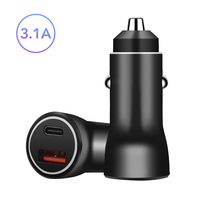 Tren 2026 Aksesoris Pengisian Daya Mobil Adaptor Charger Mobil Dual USB Multi 2 Port USB 3.1A Charger Mobil Pintar untuk Ponsel