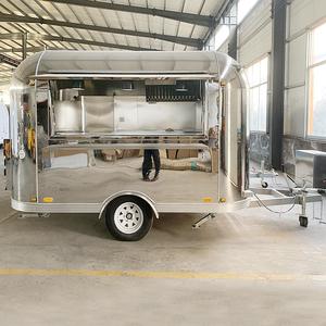 Caravane mobile extérieure de camion de nourriture de remorque de crème glacée de restauration rapide à vendre - Product Image 1