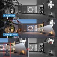 4mp WiFi extérieur solaire PTZ caméra maison Ptz Cctv Ip sécurité caméra solaire sécurité 4mp Mini Smart Wifi caméra solaire Wifi