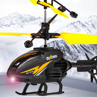 LONGXI hélicoptère avion télécommandé modèle réduit d'avion pour enfants adultes jouets volants drone à détection de gestes noir rouge