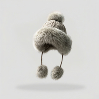 Gorros de invierno cálidos para caza, ciclismo, con orejeras, de cuero, de felpa gruesa, con logotipo bordado personalizado, tipo Ushanka, gorro tipo beanie