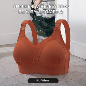 Estate <span class=keywords><strong>senza</strong></span> fili <span class=keywords><strong>nuovo</strong></span> stile sottile Beauty Back Anti-esposizione lato raccogli <span class=keywords><strong>reggiseno</strong></span> Push-Up da donna <span class=keywords><strong>reggiseno</strong></span> Plus Size - Product Image 3