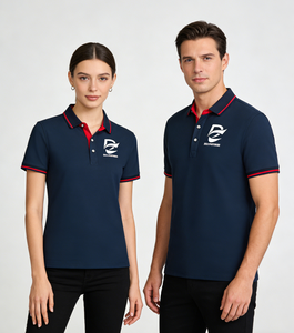 Vêtements de travail personnalisables sur mesure pour l'été, vêtements de travail pour hommes et femmes, polos culturels à manches courtes imprimés - Product Image 1