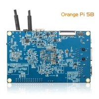 Orange Pi 5B, 4GB RAM + 32GB EMMC, 64 bits, Rockchip RK3588S, WiFi de Doble Banda Integrado + BT, Puerto LAN Gigabit, Mini PC, Computadora de Placa Única