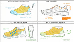 Scarpe colorate per neonati - Colori vivaci, suola morbida antiscivolo per i <span class=keywords><strong>primi</strong></span> <span class=keywords><strong>passi</strong></span> felici, graziose scarpe per neonati con stampa carina - Product Image 4