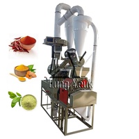 Machine automatique de mouture et de broyage de blé, de maïs et de farine, capacité de 1 tonne/heure, 380V, 7,5 kW, boîte de vitesses, facile à utiliser, garantie 1 an