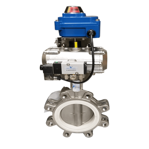 Qyx DN80 PN16 Đôi Lập Dị mặt bích Titan đúc tuabin thủy lực Van bướm cho đường ống dẫn dầu khí - Product Image 4