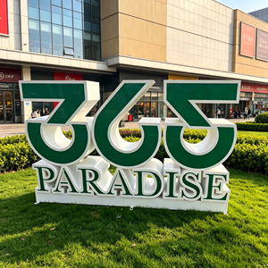 Letras Gigantes 3D de Metal, Letrero Personalizado, Escultura de Letras Gigantes Impermeables con Control Remoto para Áreas Públicas - Product Image 3