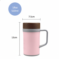 Nuevo Termo Portátil IKUK Clásico de Acero Inoxidable Ecológico con Aislamiento al Vacío, 550ml/18oz, con Asa, 8 Horas de Duración, Venta al Por Mayor, Tendencia 2025