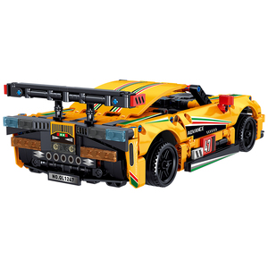 Set blok bangunan mobil tarik ke belakang, mainan balap Super tarik mundur untuk anak-anak 5 7 tahun 617 buah - Product Image 2