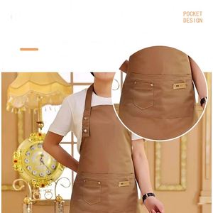 Wsy8574 Tablier de cuisine en polyester imperméable personnalisé avec logo pour chef, café et restaurant – Vente en gros - Product Image 5