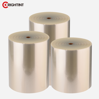 Membrane adhésive acrylique imperméable et rouleau de papier autocollant BOPP et vinyle pour étiquettes de bouteilles transparentes (épaisseur 50 MIC)