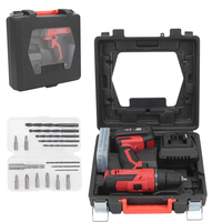 Perceuse à percussion sans fil KAFUWELL PA4219A-Y-2S-2 20V avec moteur à balais, jeu de 17 accessoires, mandrin sans clé, batterie 2.0Ah
