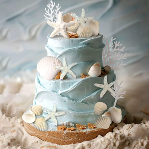 20 décorations de <span class=keywords><strong>gâteau</strong></span> <span class=keywords><strong>sur</strong></span> le thème de l'océan en résine : étoiles de mer, coquillages, coraux pour <span class=keywords><strong>anniversaire</strong></span> sous la mer, baby shower, fête sirène, décoration de cupcakes - Product Image 3
