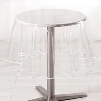 Toalha de mesa de plástico transparente, proteção de pvc para mesa à prova d'água para festa a mesa
