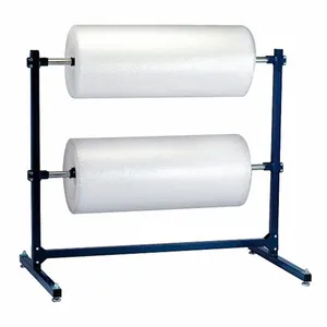 JH-Mech Bubble Packing Stand mit Schneid fläche und zwei 3 "Locking Casters Tragbarer freistehender Bubble Wrap Dispenser