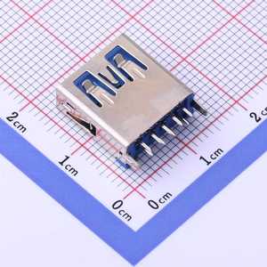 Connecteur <span class=keywords><strong>femelle</strong></span> FOXECO <span class=keywords><strong>Micro</strong></span> <span class=keywords><strong>USB</strong></span> 3.0 AF à broches droites sans sertissage, broches courtes à <span class=keywords><strong>souder</strong></span>, contact en cuivre - Product Image 3