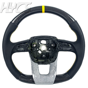 พวงมาลัยรถยนต์หุ้มหนังคาร์บอนไฟเบอร์สำหรับ Lamborghini Gallardo Urus <span class=keywords><strong>Aventador</strong></span> Huracán LP550 LP560 - Product Image 1