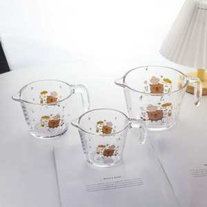 Tazza dosatrice in vetro ecologica di grande capacità per montare la panna, con scala graduata, per cottura e filtraggio di liquidi (uova) <span class=keywords><strong>YS</strong></span> - Product Image 1