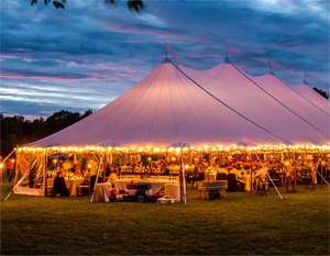 خيمة بيضاء لحفلات الزفاف من Tourle للمناسبات والزفاف في الهواء الطلق خيمة عمود مقاوم للماء - Product Image 6