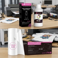 Tinta DTF Putih Anti-Sumbat Btransfer 500ml Isi Ulang Pigmen Tekstil dengan Film Transfer DTF 13 Inch Cocok untuk Printer DTF A3