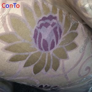 Tela de terciopelo bordada con encaje flocado, sala de estar yute para, sofá, de lujo, <span class=keywords><strong>precio</strong></span> bajo - Product Image 6