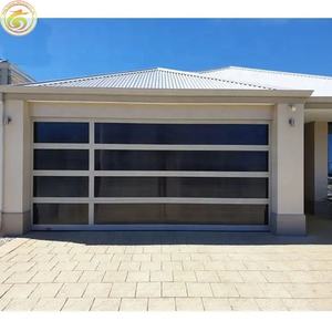 <span class=keywords><strong>Porte</strong></span> <span class=keywords><strong>de</strong></span> <span class=keywords><strong>garage</strong></span> industrielle à double section en acier nord-américain pour deux voitures et portes piétonnes - Product Image 1