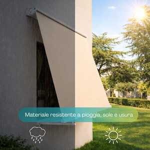 Tenda a cassonetto impermeabile Sangiorgio 300x250 cm per balcone e terrazza con bracci di supporto - Product Image 3